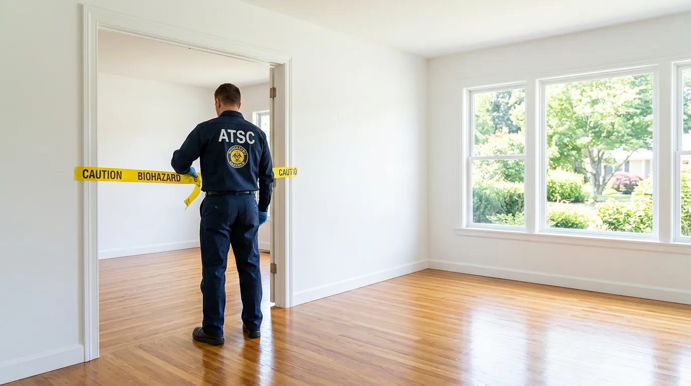 Certified biohazard cleanup crew performing Crime Scene Cleanup in Santa Clara